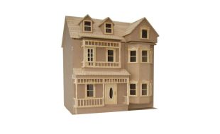 Unpainted Exmouth 12th Scale Ready To Assemble Dolls House Kit