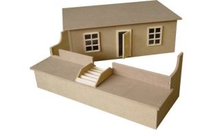 Unpainted Small Basement Ready to Assemble 12th Scale Dolls House Kit