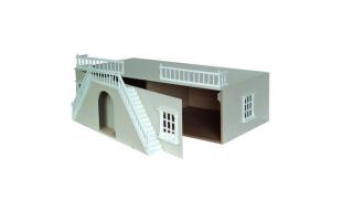 Painted Grey Basement Ready to Assemble 12th Scale Dolls House Kit