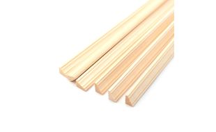 Unvarnished Light Wood Cornice pack of 6 for 12th Scale Dolls House