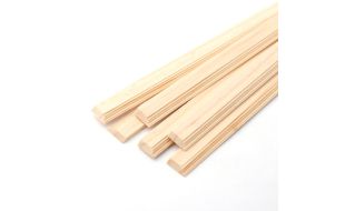 Unvarnished Light Wood Cornice Wood Skirting Board Pack of 6 for 12th Scale Dolls House