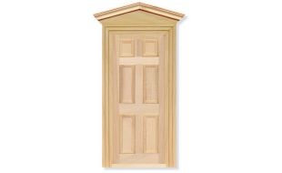 Wooden Front Door for 12th Scale Dolls House