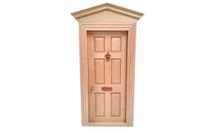 Wooden Front Door for 12th Scale Dolls House