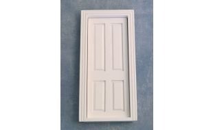 White Wooden Door for 12th Scale Dolls House