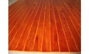 Real Wood Stained Medium Wood Flooring 450mm x 285mm Sheet for 12th Scale Dolls House