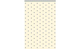 Blue and Ivory Fleur de Lys Wallpaper for 12th Scale Dolls House