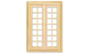 Deluxe Wooden French Doors for 12th Scale Dolls House