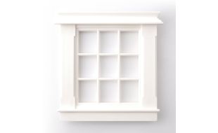 Georgian 9 Pane Window 96mm x 77mm for 1/12 Scale Dolls House