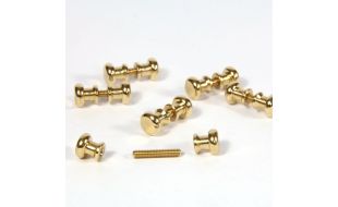 Twelve Door Knobs and Six Threads for 12th Scale Dolls House