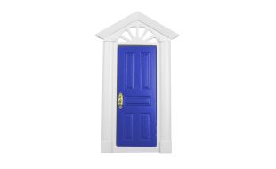 Painted Blue Wooden Skylight Door for 12th Scale Dolls House