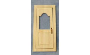 Plain Wooden Front Door with a Window for 12th Scale Dolls House