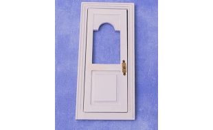 White Window Front Door for 12th Scale Dolls House