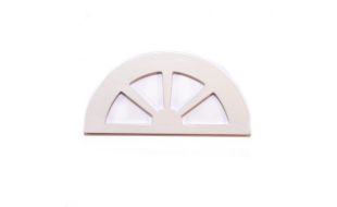 Small White Fanlight Window for 12th Scale Dolls House