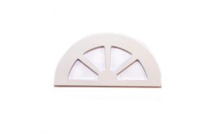 Small White Fanlight Window for 12th Scale Dolls House