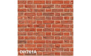 3D Effect Brick Style Embossed Red Brick Flemish Heavyweight Paper for 12th Scale Dolls House