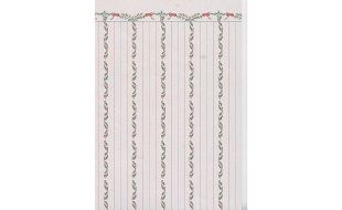 Christmas Stripes Wallpaper for 12th Scale Dolls House