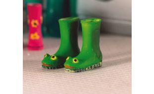 Frog Wellies x 2 for 12th Scale Dolls House