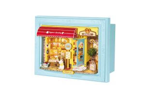Rolife Fluffy Cat Bakery DIY Miniature House