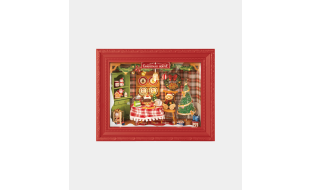 Rolife Christmas Eve Party Story Frame DIY Miniature Dollhouse Kit