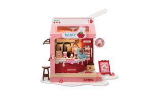 Rolife Strawberry Milk Box DIY Miniature Dollhouse Kit