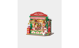 Rolife Christmas Candy Stand Miniature DIY Dollhouse Kit