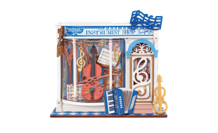 Rolife Melody Instrument Shop DIY Miniature House