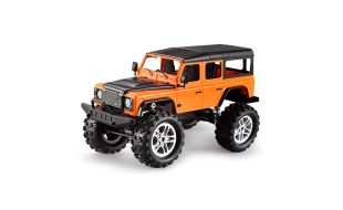 Double E 1/14 Scale Orange Ready to Run RC Land Rover Defender Rock Crawler
