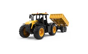 Double E 1/24 Scale Ready to Run RC JCB Farm Tractor with Tipping Trailer