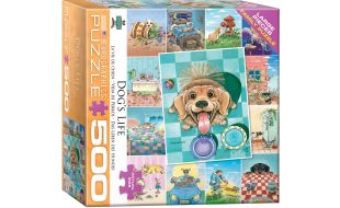 Eurographics Dogs Life Collage 500 Piece Jigsaw