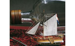 Amati 1/300 Scale Dutch Golden Yacht Ship in a Bottle Model Kit