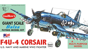 Guillows 1/16 Scale Vought F4U-4 Corsair Balsa Model Kit