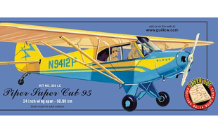 Guillows 1/18 Scale Piper Super Cub 95 Balsa Model Kit