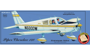 Guillows 1/20 Scale Piper Cherokee 140 Balsa Model Kit