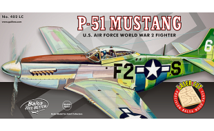 Guillows 1/16 Scale P-51 Mustang Balsa Model Kit