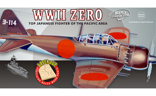 Guillows 1/16 Scale WWII Mitsubishi Zero Japanese Balsa Model Kit