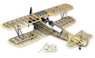 Guillows 1/16 Scale Stearman PT-17 World War 2 Pilot Trainer Balsa Model Kit