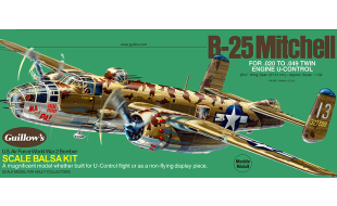 Guillows 1/32 Scale North American B25 Mitchell Balsa Model Kit