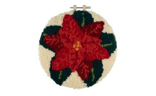 Trimits Poinsettia Yarn Punch Needle Kit