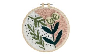 Trimits Foliage Floral Yarn Punch Needle Kit