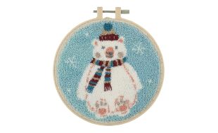 Trimits Polar Bear Embroidery Punch Needle Kit
