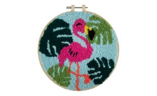 Trimits Flamingo Yarn Punch Needle Kit