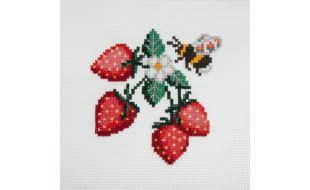 Trimits Strawberries Mini Counted Cross Stitch Kit