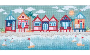 Trimits Beach Huts Large Counted Cross Stitch Kit