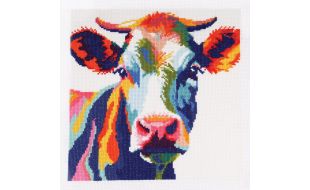 Trimits Cow Large Counted Cross Stitch Kit