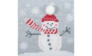 Trimits Snowman Mini Counted Cross Stitch Kit