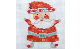 Trimits Santa Mini Counted Cross Stitch Kit
