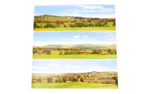 Gaugemaster Valley Large Photo Backscene (2744x304mm) OO Gauge
