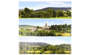 Gaugemaster British Town Large Photo Backscene (2744x304mm) OO Gauge