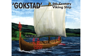 Emhar 1/72 Scale Gokstad 9th Century Viking Ship Model Kit