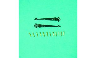 Black Hinges x 2 for 12th Scale Dolls House